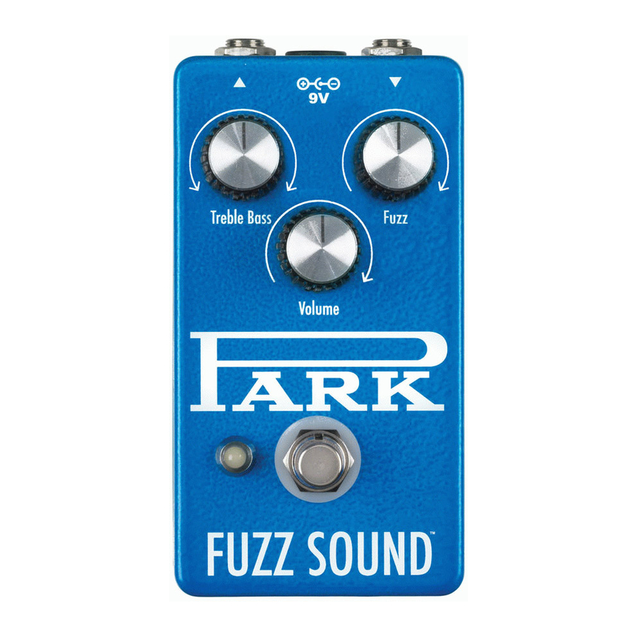 EarthQuaker Devices Park Fuzz Sound Operation Manual