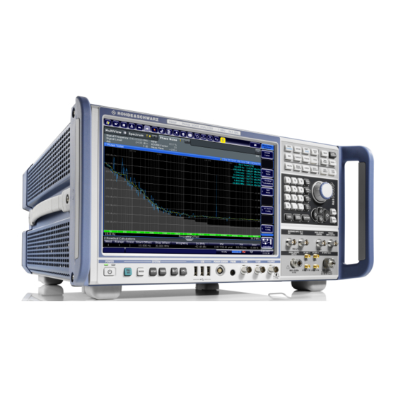 Rohde & Schwarz FSWP Getting Started