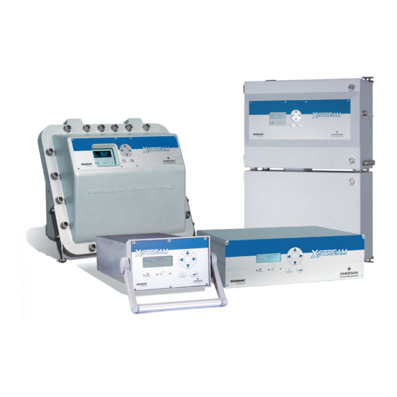 Emerson Rosemount Analytical X-STREAM X2 Series Instruction Manual