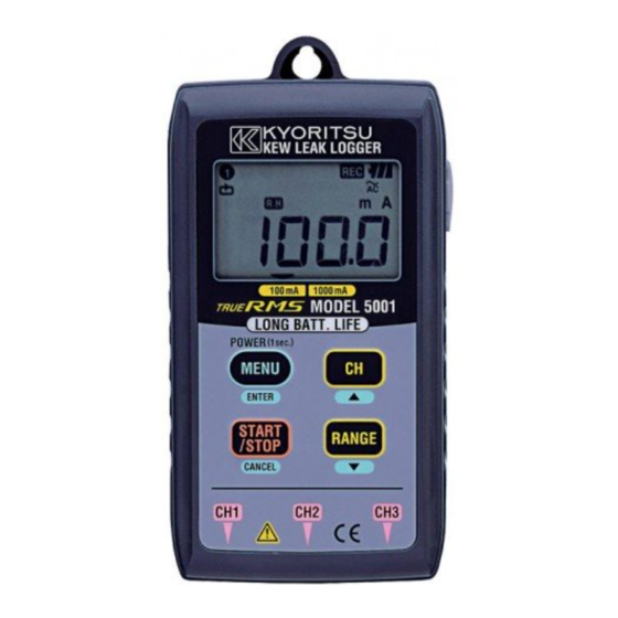 Kyoritsu Electrical Instruments Works 5000 Instruction Manual