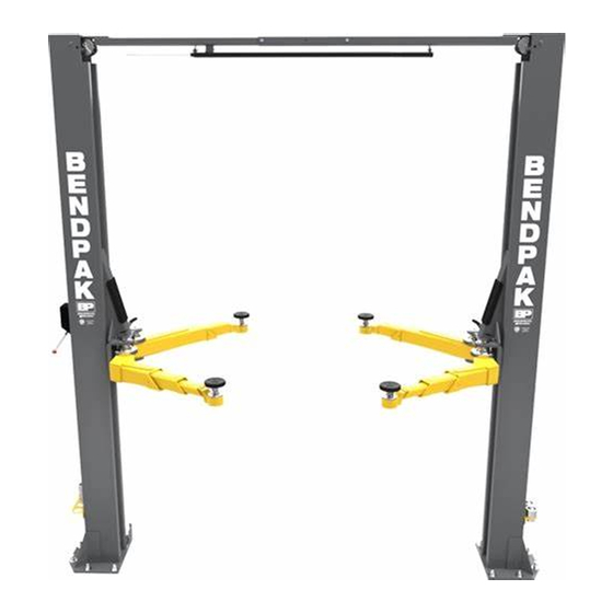 BendPak Clearfloor 10AP Installation And Operation Manual