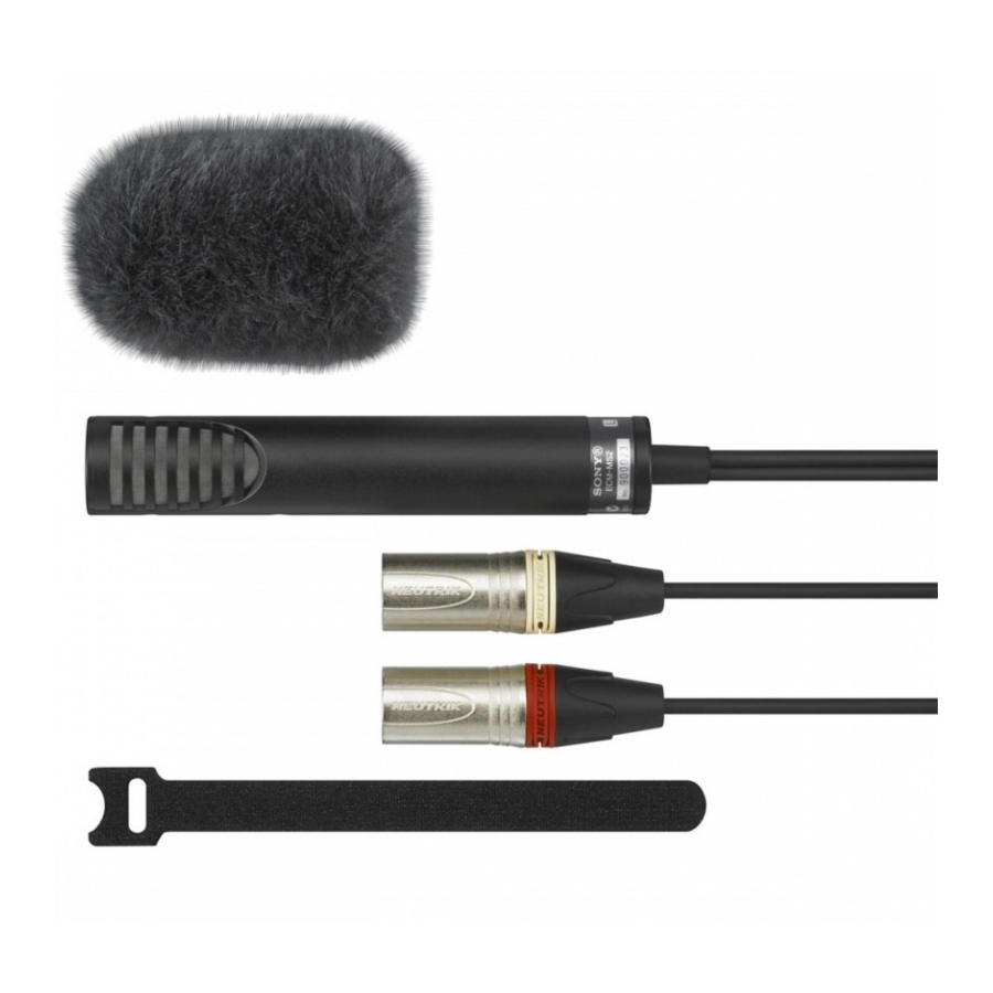 Sony ECM-MS2 - Electret Condenser Microphone Manual