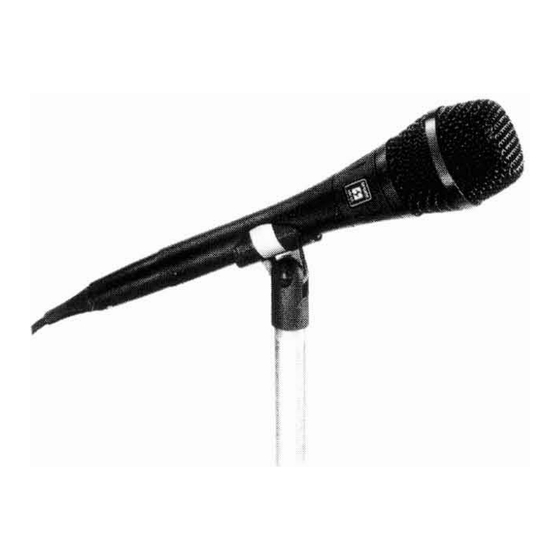 Shure SM85 Quick Start Manual