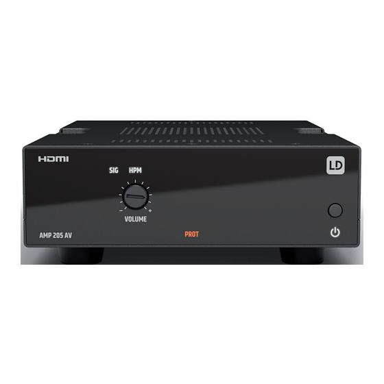 LD AMP 205 AV User Manual