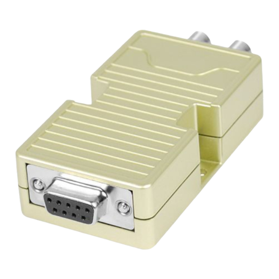 SIIG RS-232 to Multi-Mode Fiber Optic User Manual
