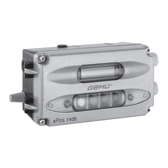 Gemu 1435 ePos Quick Manual