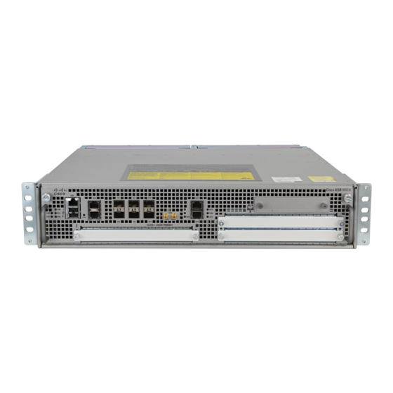 User Manuals: Cisco ASR 1002-X Aggregation Router