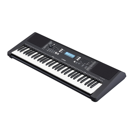 Yamaha PSR-EW310 Owner's Manual