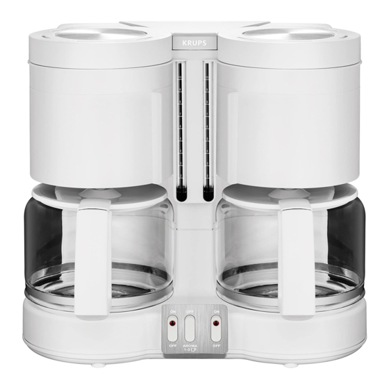 User Manuals: KRUPS DUOTHEK Drip Coffee Maker