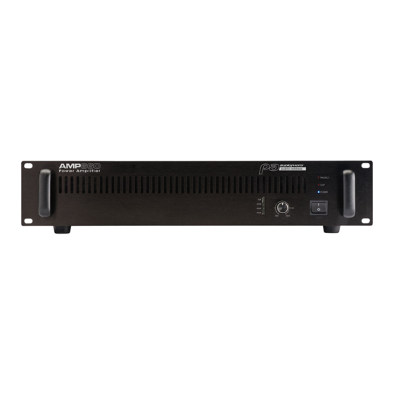 Audiophony PA AMP660 Manuals