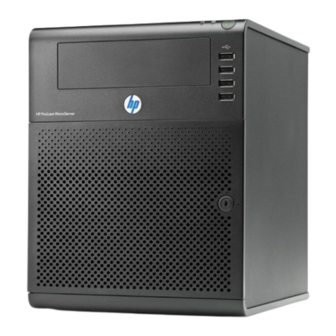 HP ProLiant MicroServer Specifications