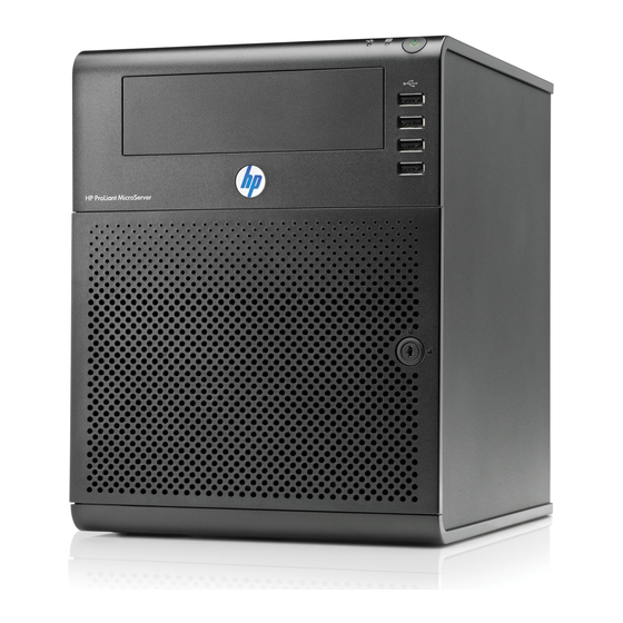 HP ProLiant MicroServer Quickspecs