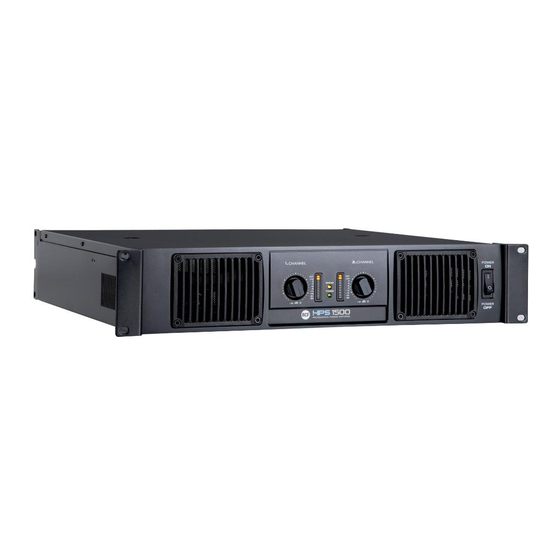 RCF HPS1500 User Manual