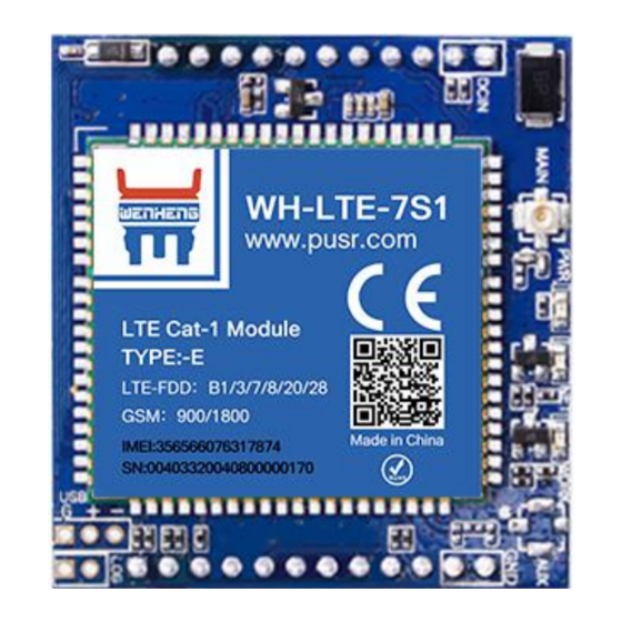USR IOT WH-LTE-7S1-E Hardware Manual