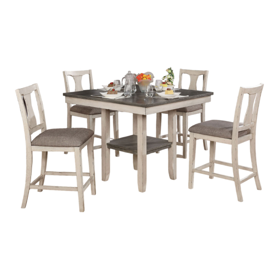 Furniture of America Ann CM3752PT-5PK Manuals