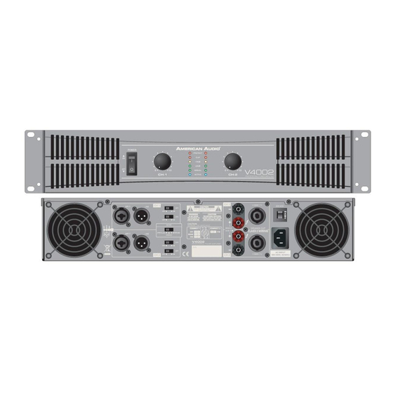 American Audio V4002 User Instructions