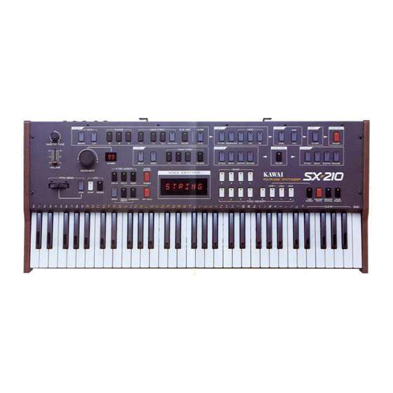 Kawai SX-210 Service Manual