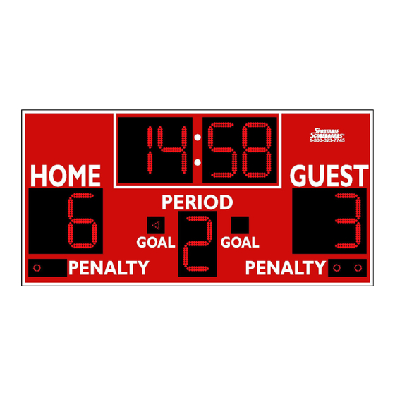 Sportable Scoreboards 1232 LED Installation Instructions Manual