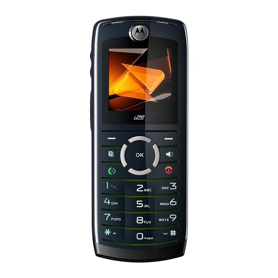 Motorola Boost Mobile i290 Manuals