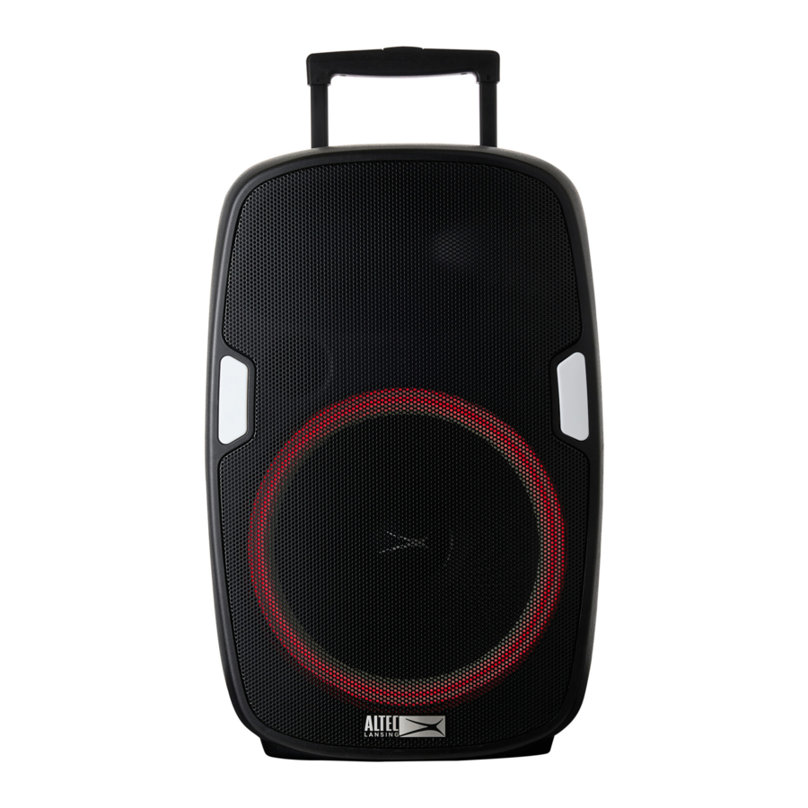 Altec Lansing SoundRover 180 IMT7002 - Party Speaker Manual