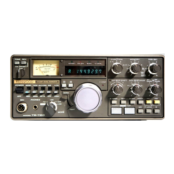 Kenwood TS-780 Instruction Manual
