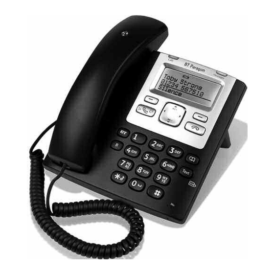 BT Paragon 510 Corded Desk Phone Manuals
