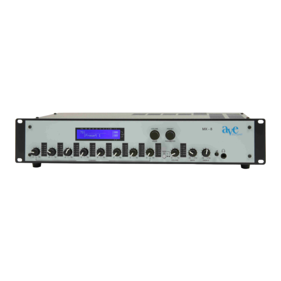 AVE MX 8 User Manual