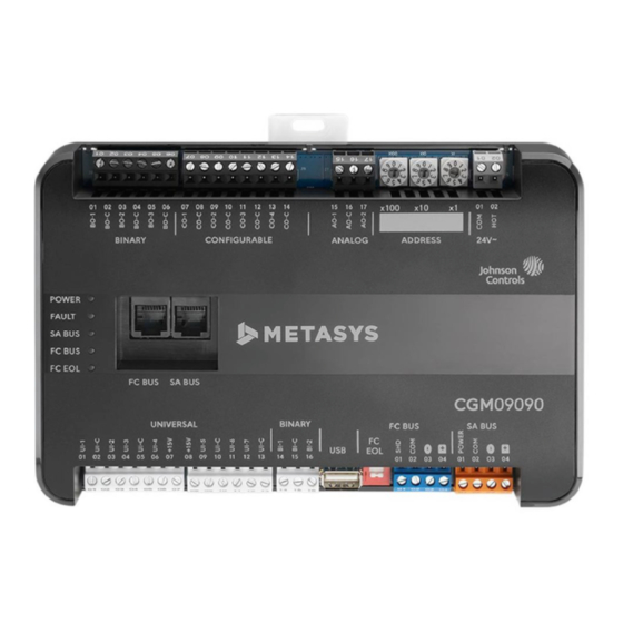 Johnson Controls CGM09090 Installation Manual