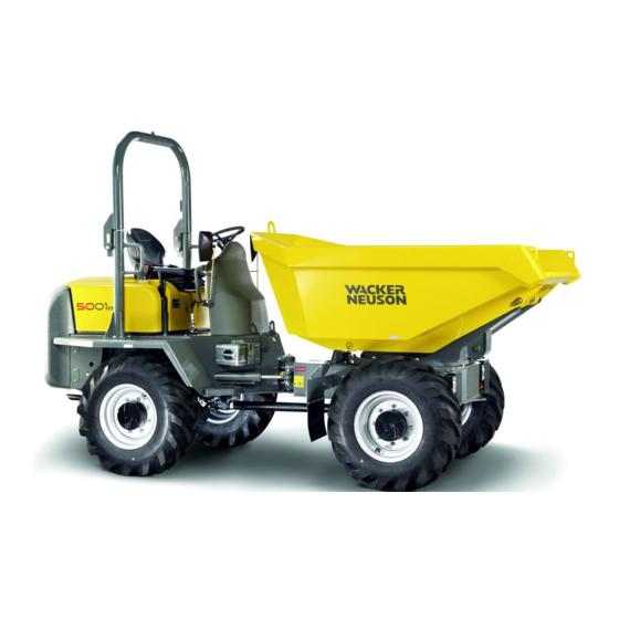 Wacker Neuson Dumper 5001 Operator's Manual