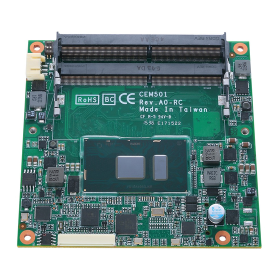 AXIOMTEK CEM501 Quick Installation Manual