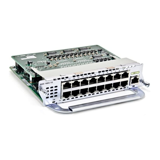 Cisco NME-16ES-1G - Etherswitch Service Mod 16 Manuals