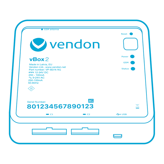 vendon vBox2 Installation Manual