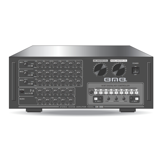 BMB DX-333 Owner's Manual