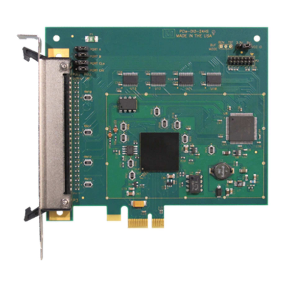 Acces I/O products PCIe-DIO-24HS User Manual