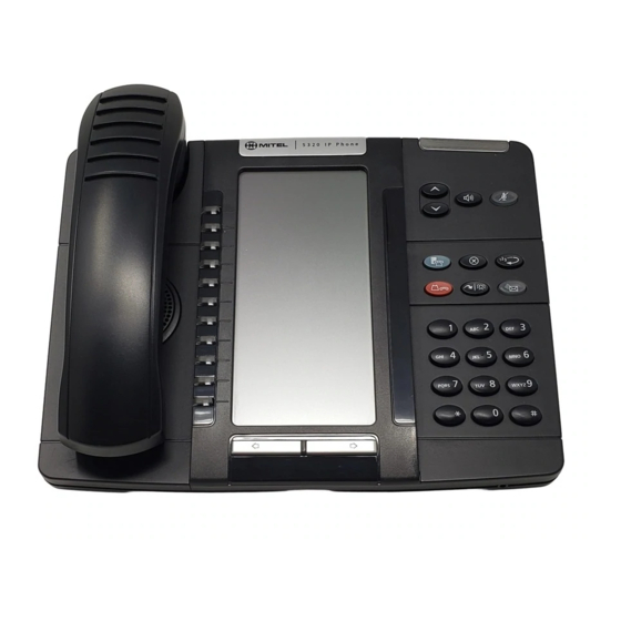Mitel 5320 Quick Reference Manual
