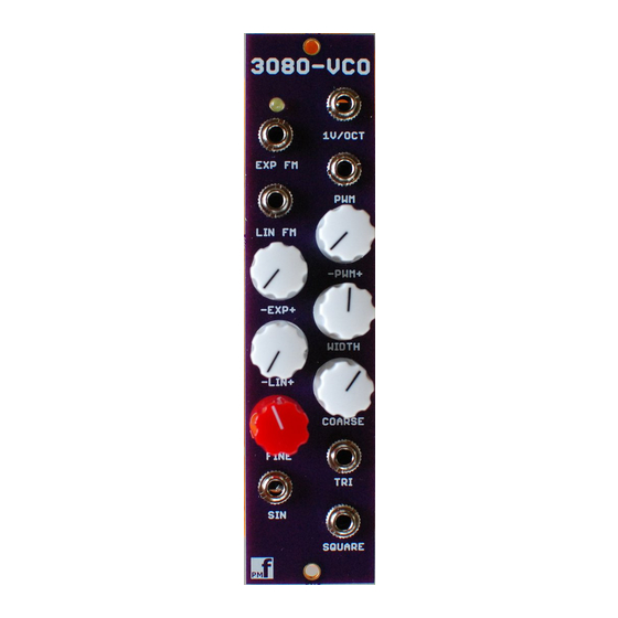 PMFoundations 3080 VCO User Manual