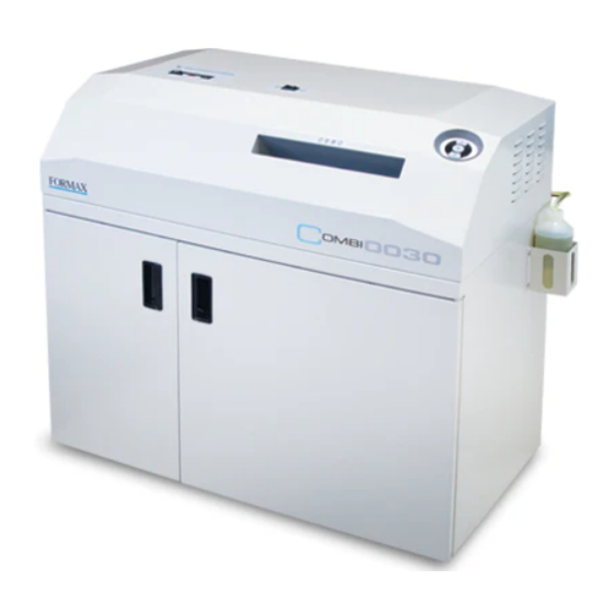Formax COMBI 0030 Operator's Manual