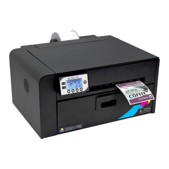 Memjet Afinia L701 Quick Setup And Installation Manual
