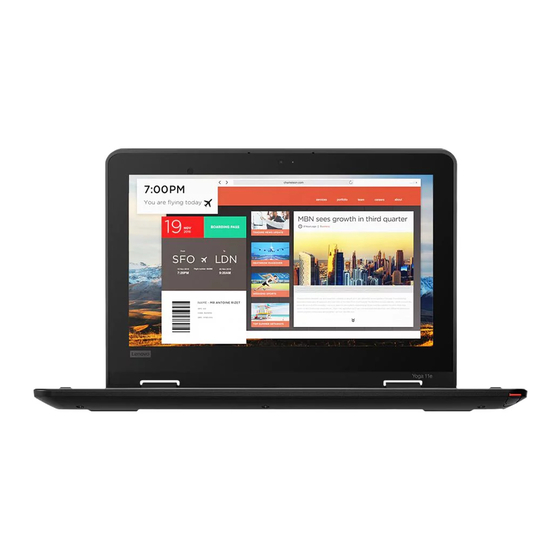 Lenovo ThinkPad 11e 5th Gen Setup Manual