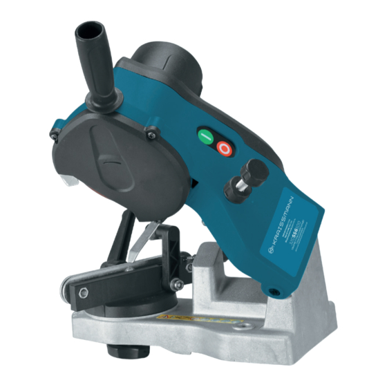 User Manuals: Kraissmann 320SSG100 Chain Sharpener