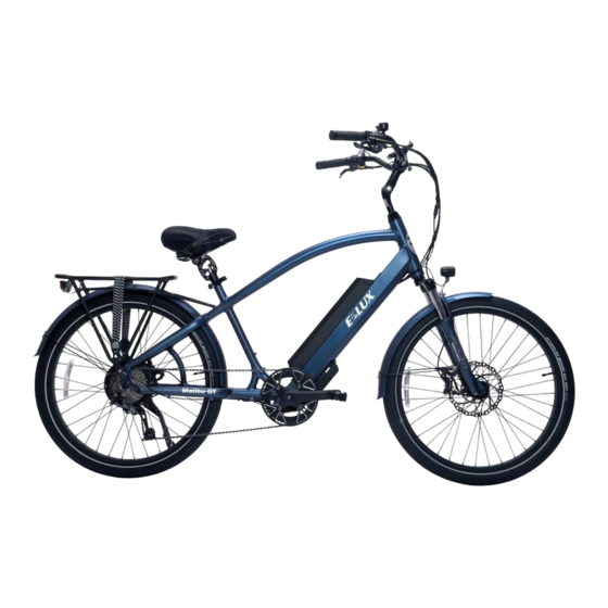 E-Lux Malibu Electric Bike Manuals