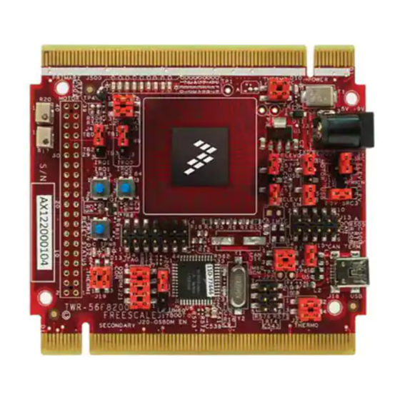 NXP Semiconductors freescale TWR-56F8200 Quick Start Manual