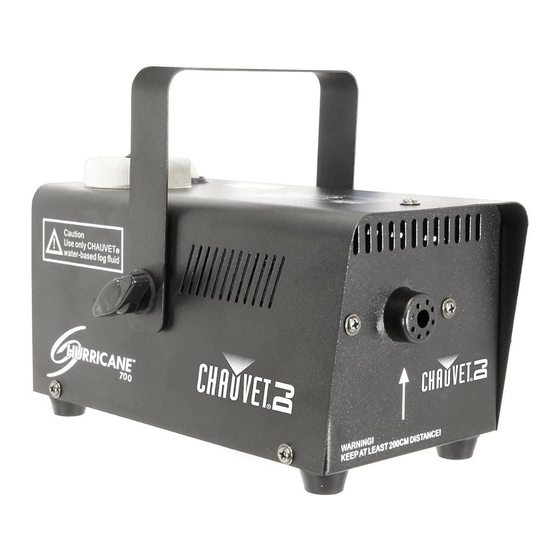 Chauvet Hurricane 700 Quick Reference Manual