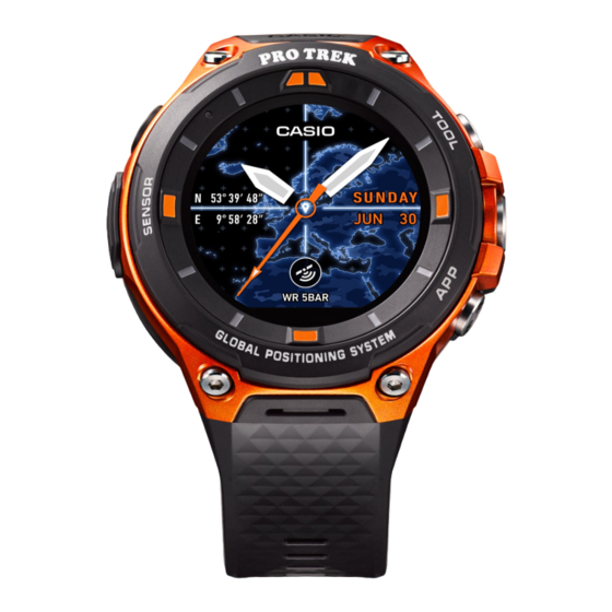 Casio PRO TREK SMART WSD-F20 Quick Operation Manual