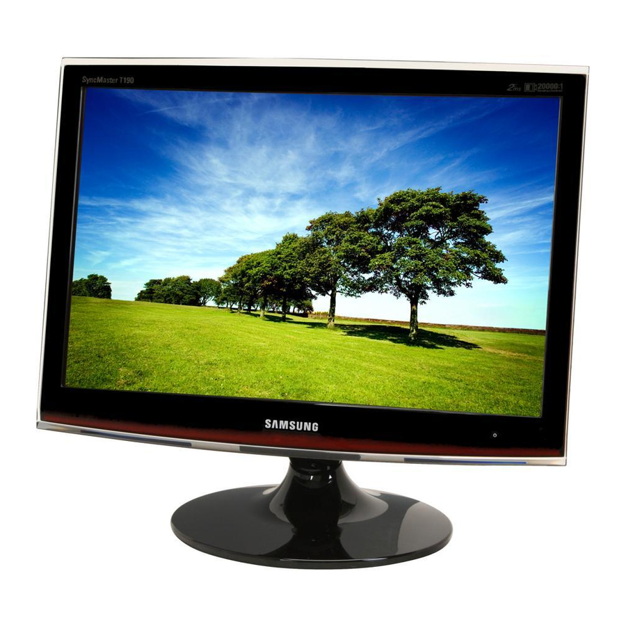 Samsung SyncMaster T190G, T190, T200, T200G, T220, T220G User Manual