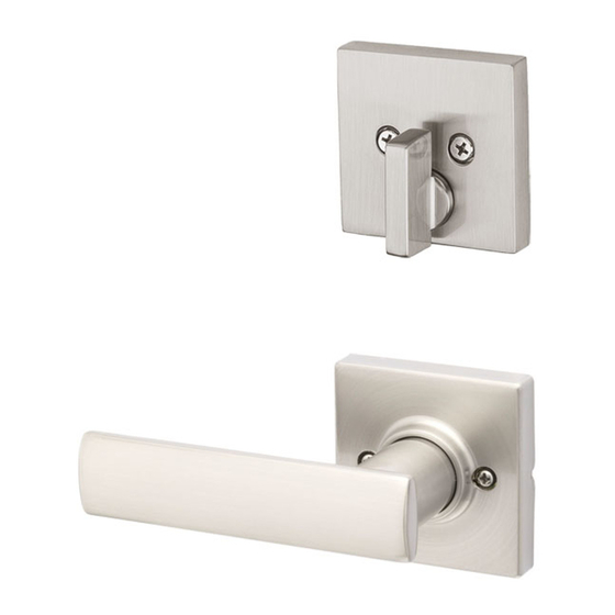 Kwikset 818 Installation Manual