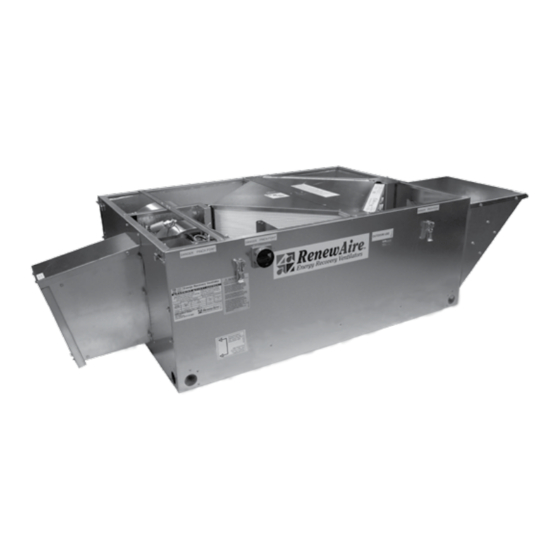 RenewAire EV450RT Installation And Operation Manual