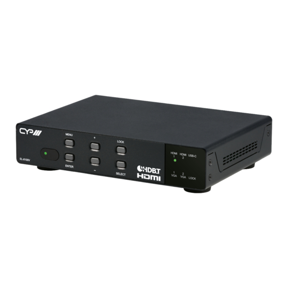 CYP EL-8100V Operation Manual