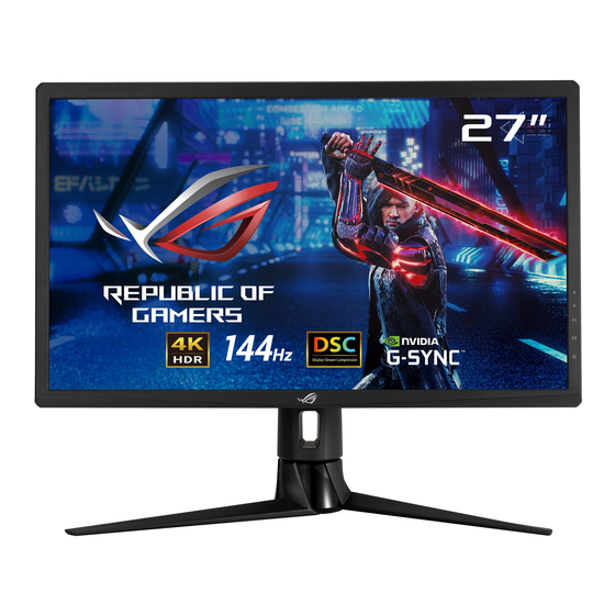 Asus ROG STRIX XG27UQ Manuals