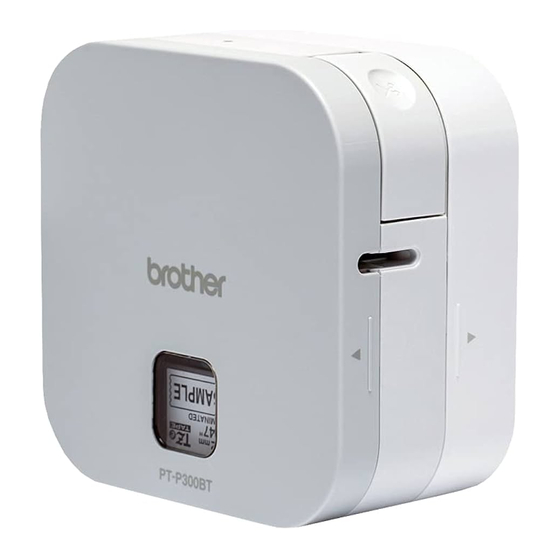 Brother P-touch P300BT User Manual